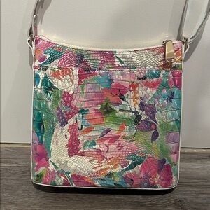 Brahmin Katie Crossbody purse shoulder bag Melbourne print excellent condition